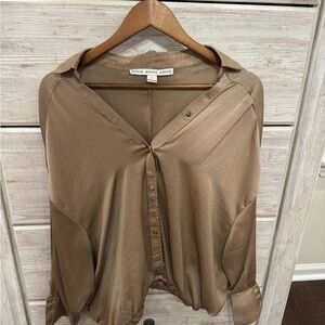 HYFVE Women's Button Down Shirt in Tan